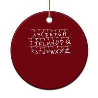 Funny Stranger Christmas Ceramic Ornament Alphabet Xmas Lights Movie - Wonder Print Shop