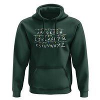 Funny Stranger Christmas Hoodie Alphabet Xmas Lights Movie - Wonder Print Shop