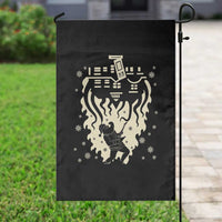Funny Stranger Christmas Garden Flag Heavy Metal Santa Upside Down - Wonder Print Shop