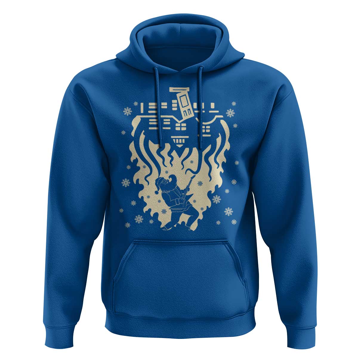 Funny Stranger Christmas Hoodie Heavy Metal Santa Upside Down - Wonder Print Shop