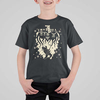 Funny Stranger Christmas T Shirt For Kid Heavy Metal Santa Upside Down - Wonder Print Shop
