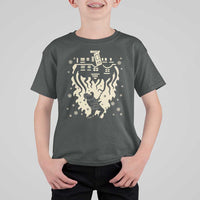 Funny Stranger Christmas T Shirt For Kid Heavy Metal Santa Upside Down - Wonder Print Shop