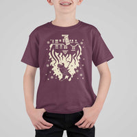 Funny Stranger Christmas T Shirt For Kid Heavy Metal Santa Upside Down - Wonder Print Shop
