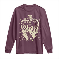 Funny Stranger Christmas Long Sleeve Shirt Heavy Metal Santa Upside Down - Wonder Print Shop