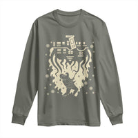 Funny Stranger Christmas Long Sleeve Shirt Heavy Metal Santa Upside Down - Wonder Print Shop