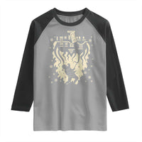 Funny Stranger Christmas Raglan Shirt Heavy Metal Santa Upside Down - Wonder Print Shop