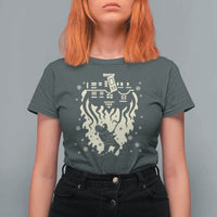 Funny Stranger Christmas T Shirt For Women Heavy Metal Santa Upside Down - Wonder Print Shop
