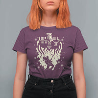 Funny Stranger Christmas T Shirt For Women Heavy Metal Santa Upside Down - Wonder Print Shop