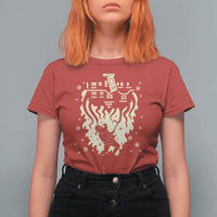 Funny Stranger Christmas T Shirt For Women Heavy Metal Santa Upside Down - Wonder Print Shop