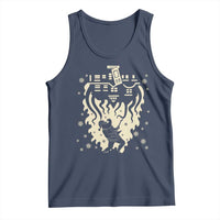 Funny Stranger Christmas Tank Top Heavy Metal Santa Upside Down - Wonder Print Shop