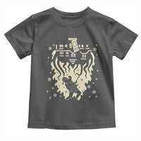 Funny Stranger Christmas Toddler T Shirt Heavy Metal Santa Upside Down - Wonder Print Shop