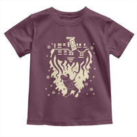 Funny Stranger Christmas Toddler T Shirt Heavy Metal Santa Upside Down - Wonder Print Shop
