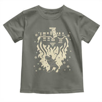 Funny Stranger Christmas Toddler T Shirt Heavy Metal Santa Upside Down - Wonder Print Shop