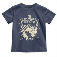 Funny Stranger Christmas Toddler T Shirt Heavy Metal Santa Upside Down - Wonder Print Shop