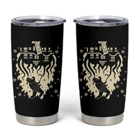 Funny Stranger Christmas Tumbler Cup Heavy Metal Santa Upside Down - Wonder Print Shop