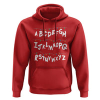 Funny Stranger Christmas Hoodie Alphabet Xmas Lights - Wonder Print Shop