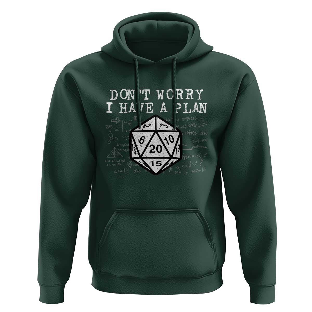 Funny RPG Gamer Dont Worry I Have A Plan Hoodie D20 Tabletop - Wonder Print Shop