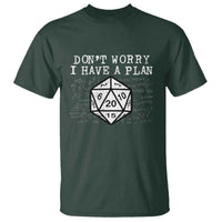 Funny RPG Gamer Dont Worry I Have A Plan T Shirt D20 Tabletop - Wonder Print Shop