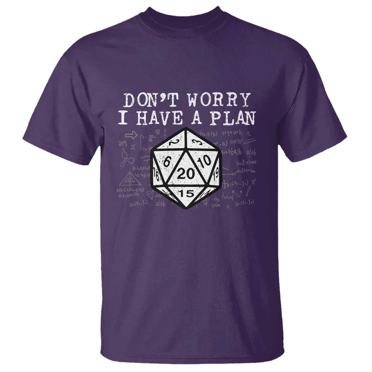 Funny RPG Gamer Dont Worry I Have A Plan T Shirt D20 Tabletop - Wonder Print Shop