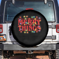 Funny Stranger Christmas Spare Tire Cover Merry Things Xmas Movie Neon Lights - Wonder Print Shop
