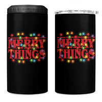 Funny Stranger Christmas 4 in 1 Can Cooler Tumbler Merry Things Xmas Movie Neon Lights - Wonder Print Shop