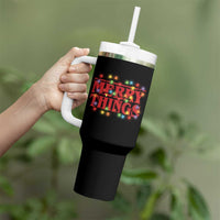 Funny Stranger Christmas Tumbler With Handle Merry Things Xmas Movie Neon Lights - Wonder Print Shop