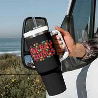 Funny Stranger Christmas Tumbler With Handle Merry Things Xmas Movie Neon Lights - Wonder Print Shop
