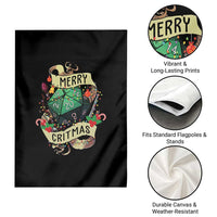 Funny Christmas Tabletop RPG Garden Flag Merry Critmas D20 RPG Gamer Gaming - Wonder Print Shop
