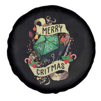 Funny Christmas Tabletop RPG Spare Tire Cover Merry Critmas D20 RPG Gamer Gaming - Wonder Print Shop