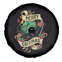Funny Christmas Tabletop RPG Spare Tire Cover Merry Critmas D20 RPG Gamer Gaming - Wonder Print Shop