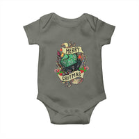 Funny Christmas Tabletop RPG Baby Onesie Merry Critmas D20 RPG Gamer Gaming - Wonder Print Shop