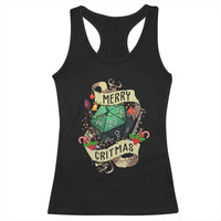 Funny Christmas Tabletop RPG Racerback Tank Top Merry Critmas D20 RPG Gamer Gaming - Wonder Print Shop