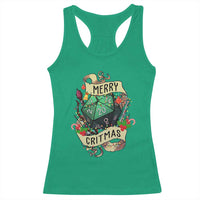 Funny Christmas Tabletop RPG Racerback Tank Top Merry Critmas D20 RPG Gamer Gaming - Wonder Print Shop