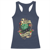 Funny Christmas Tabletop RPG Racerback Tank Top Merry Critmas D20 RPG Gamer Gaming - Wonder Print Shop