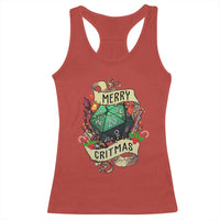 Funny Christmas Tabletop RPG Racerback Tank Top Merry Critmas D20 RPG Gamer Gaming - Wonder Print Shop