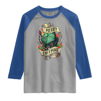 Funny Christmas Tabletop RPG Raglan Shirt Merry Critmas D20 RPG Gamer Gaming - Wonder Print Shop
