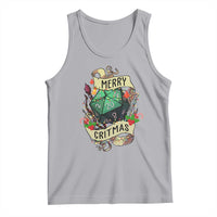 Funny Christmas Tabletop RPG Tank Top Merry Critmas D20 RPG Gamer Gaming - Wonder Print Shop
