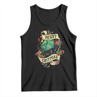 Funny Christmas Tabletop RPG Tank Top Merry Critmas D20 RPG Gamer Gaming - Wonder Print Shop