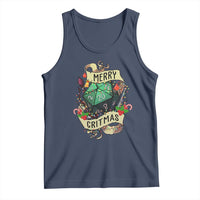 Funny Christmas Tabletop RPG Tank Top Merry Critmas D20 RPG Gamer Gaming - Wonder Print Shop
