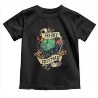 Funny Christmas Tabletop RPG Toddler T Shirt Merry Critmas D20 RPG Gamer Gaming - Wonder Print Shop