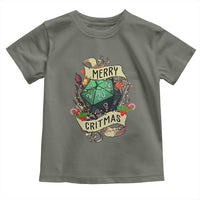 Funny Christmas Tabletop RPG Toddler T Shirt Merry Critmas D20 RPG Gamer Gaming - Wonder Print Shop