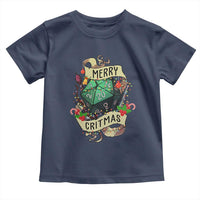 Funny Christmas Tabletop RPG Toddler T Shirt Merry Critmas D20 RPG Gamer Gaming - Wonder Print Shop