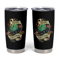 Funny Christmas Tabletop RPG Tumbler Cup Merry Critmas D20 RPG Gamer Gaming - Wonder Print Shop