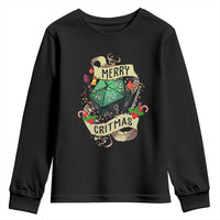 Funny Christmas Tabletop RPG Youth Sweatshirt Merry Critmas D20 RPG Gamer Gaming - Wonder Print Shop