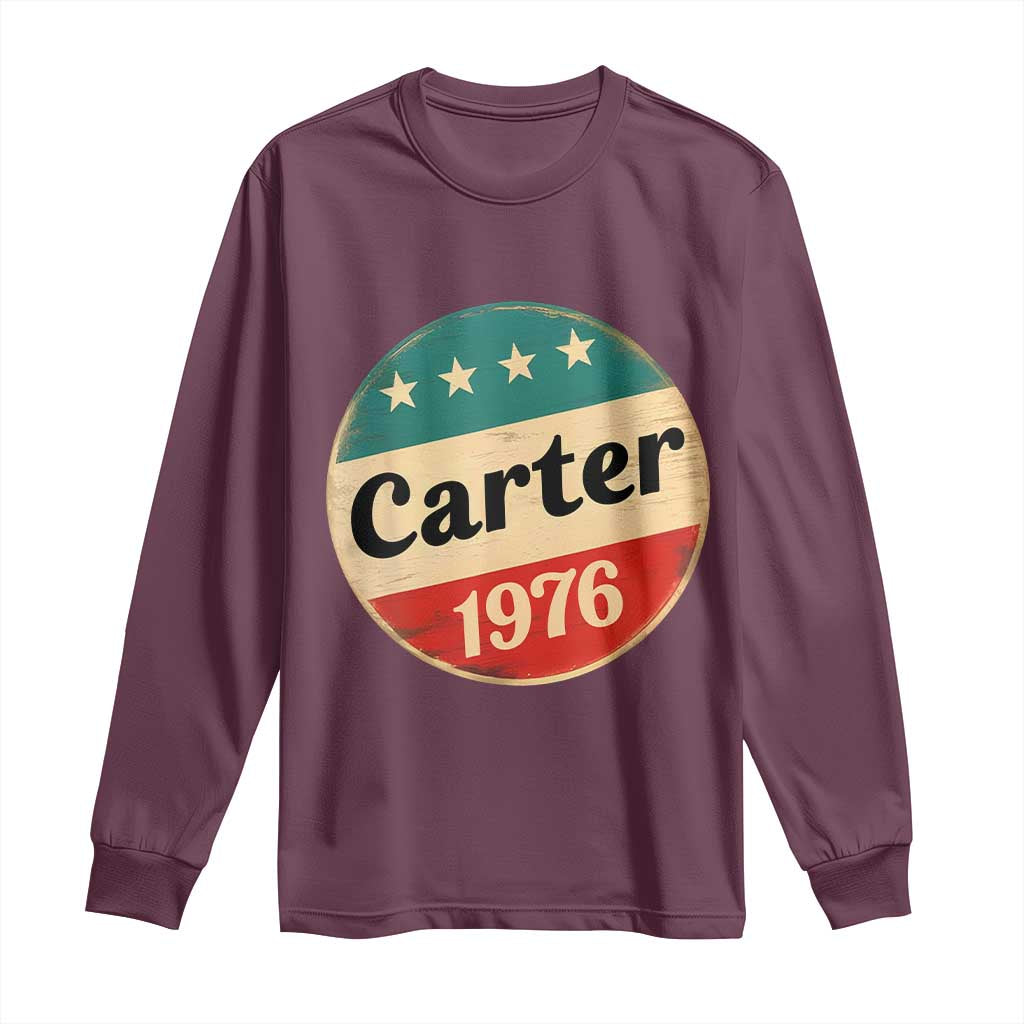 Jimmy Carter Supporter Long Sleeve Shirt 39th President U.S Presidential Election 1976