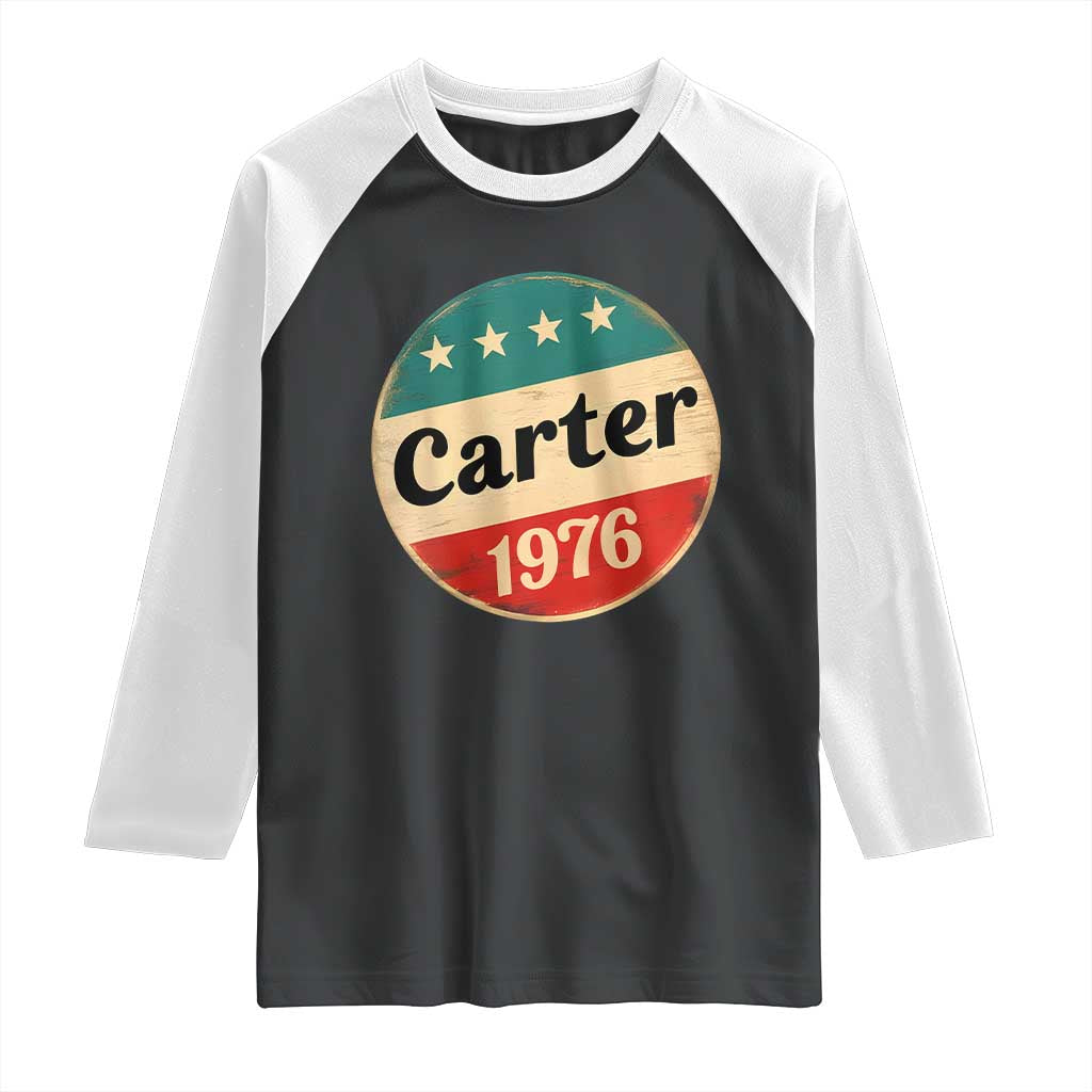 Jimmy Carter Supporter Raglan Shirt 39th President U.S Presidential Election 1976