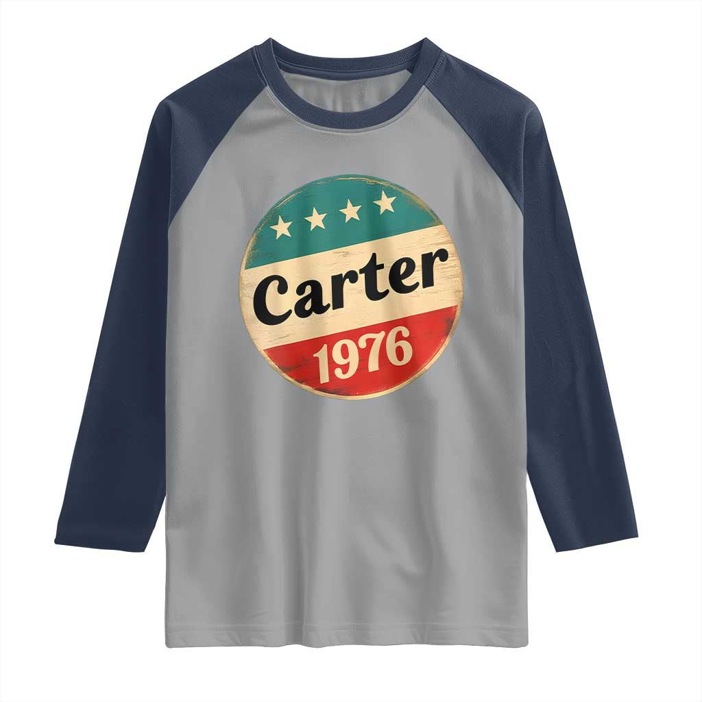 Jimmy Carter Supporter Raglan Shirt 39th President U.S Presidential Election 1976