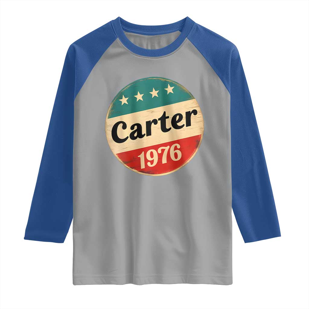 Jimmy Carter Supporter Raglan Shirt 39th President U.S Presidential Election 1976
