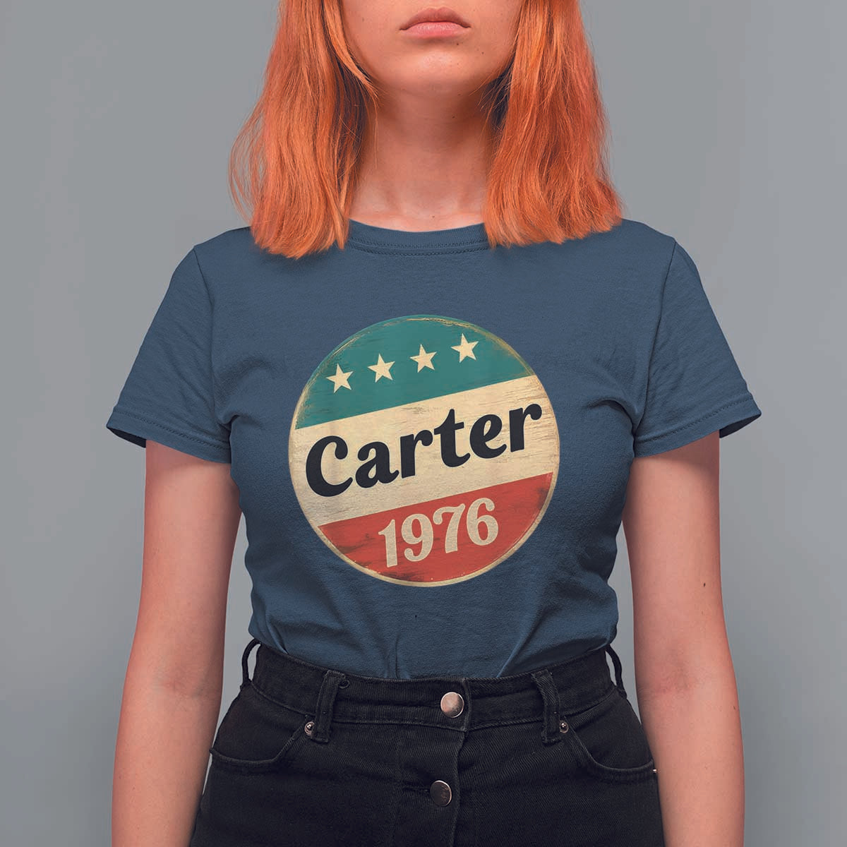 Jimmy Carter Supporter T Shirt For Women 39th President U.S Presidential Election 1976
