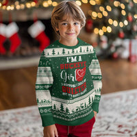I Am A Buckeye Girl I Suppose I Could Be Quieter Ugly Christmas Sweater Ohio State - Wonder Print Shop